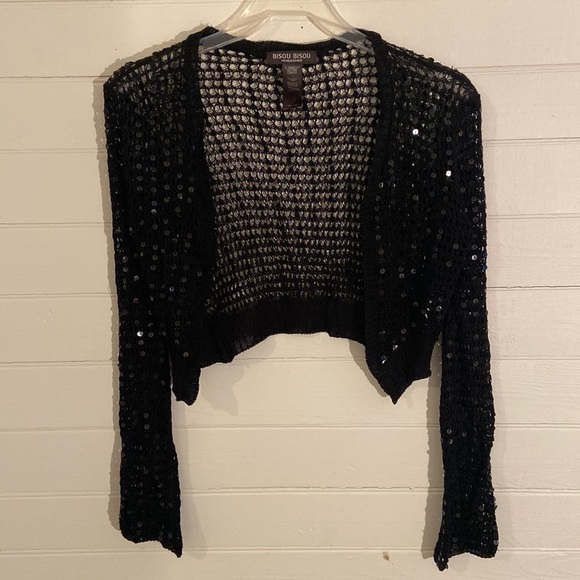 Bisou Bisou sequin cardigan - Picture 1 of 4